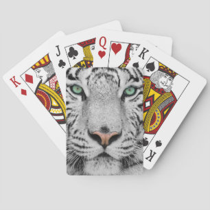 Witte tijger pokerkaarten