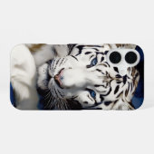 Witte Tijger Portret iPhone 16 Hoesje (Achterkant horizontaal)