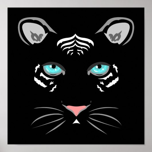 Witte tijger poster (Voorkant)