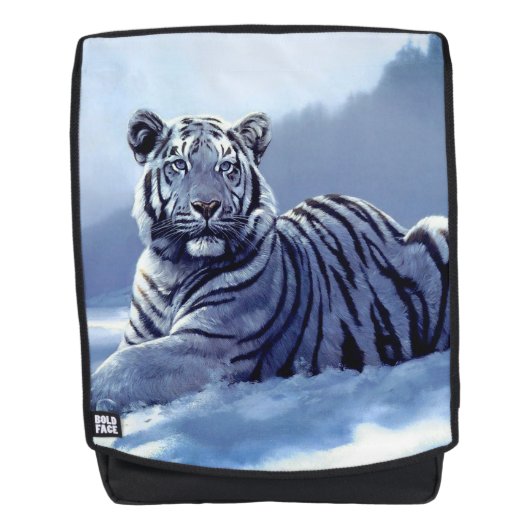 Witte tijger rugtassen (Voorkant)