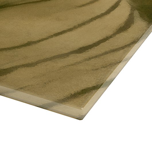 Witte tijger rust in bosrijke schaduw snijplank (Hoek)