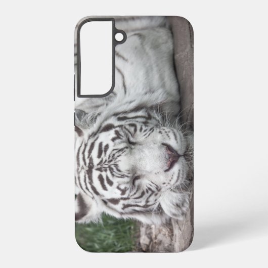 Witte tijger samsung galaxy hoesje (Achterkant)