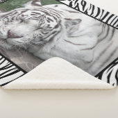 Witte tijger sherpa deken (3/4)