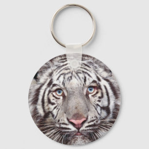 Witte tijger sleutelhanger