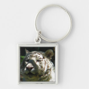 Witte tijger sleutelhanger