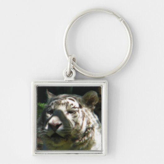 Witte tijger sleutelhanger (Voorkant)