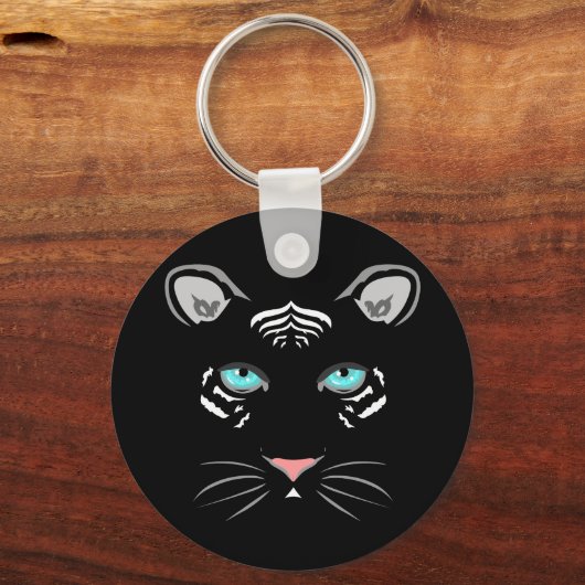 Witte tijger sleutelhanger (Voorkant)