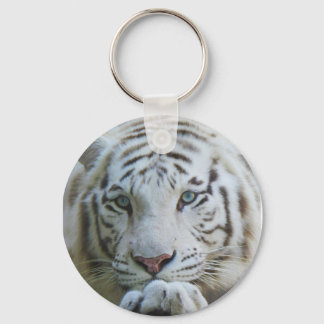 Witte tijger sleutelhanger