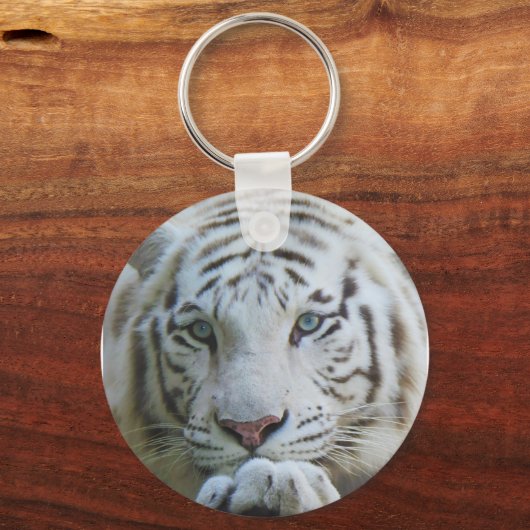 Witte tijger sleutelhanger (Voorkant)