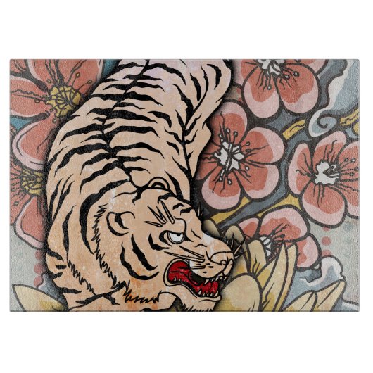 Witte tijger snijplank (Voorkant)
