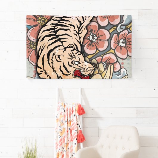 Witte tijger spandoek (Insitu)