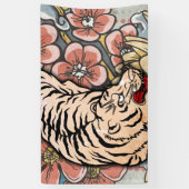 Witte tijger spandoek (Verticaal)