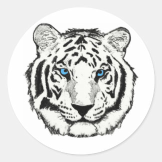 Witte tijger sticker