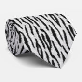 Witte tijger stropdas (Opgerold)