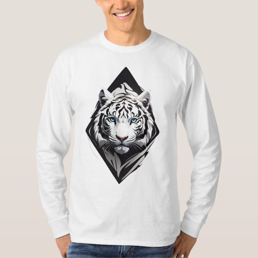Witte tijger t-shirt (Voorkant)