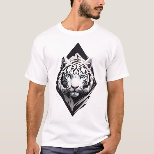 Witte tijger t-shirt (Voorkant)