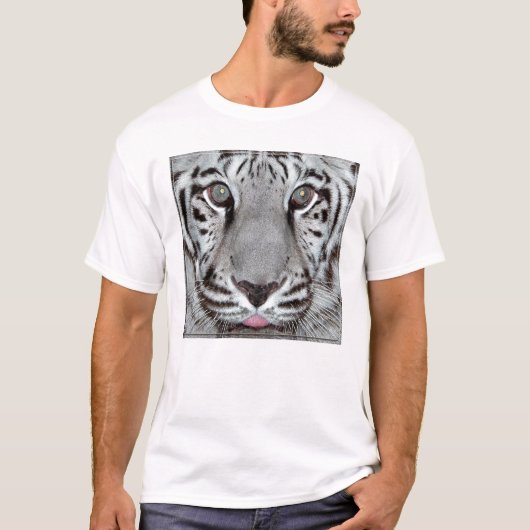 Witte tijger t-shirt (Voorkant)