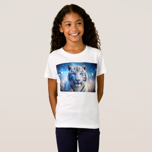 Witte tijger t-shirt (Voorkant volledig)