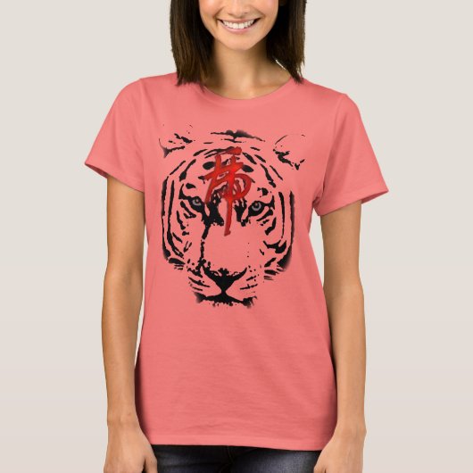 Witte tijger t-shirt (Voorkant)