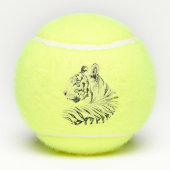 Witte tijger tennisballen (Achterkant)