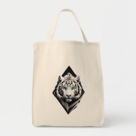 Witte tijger tote bag