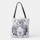 Witte tijger tote bag (Achterkant)