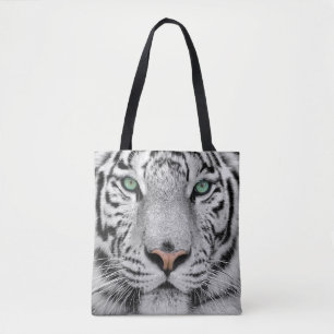 Witte tijger tote bag