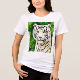 Witte tijger Tri-Blend shirt