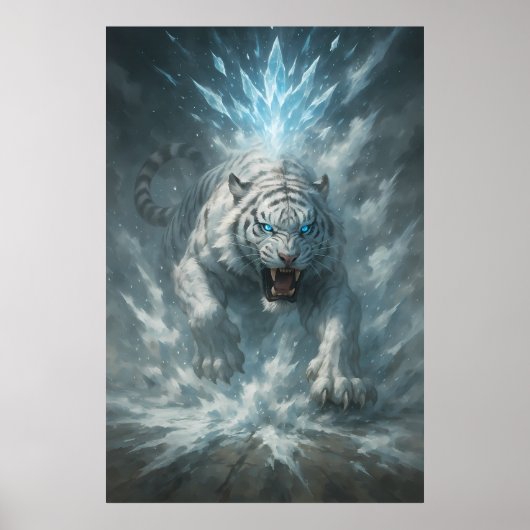 Witte Tijger van de Vorst - Keizer van het Bevrore Poster (Voorkant)