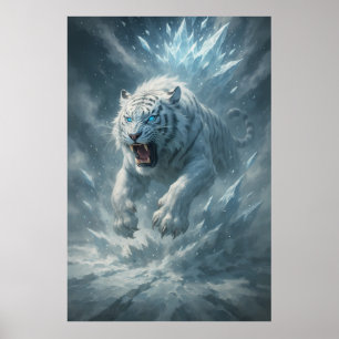 Witte Tijger van de Vorst - Keizer van het Bevrore Poster
