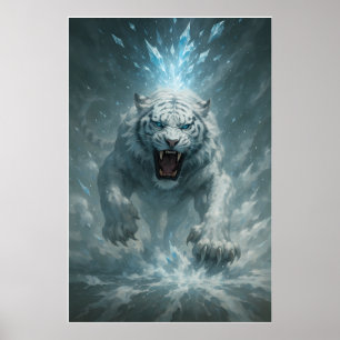 Witte Tijger van de Vorst - Keizer van het Bevrore Poster