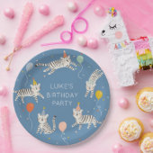 Witte Tijger Verjaardag Papieren Bordje (Feest)