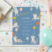 Witte Tijger Verjaardagsfeestje Kaart