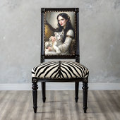 Witte Tijger Vrouw Elegante Fantasy Decoupage Tissuepapier