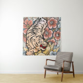 Witte tijger wandkleed (In situ)