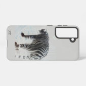 Witte tijger wild dier samsung galaxy hoesje (Achterkant horizontaal)
