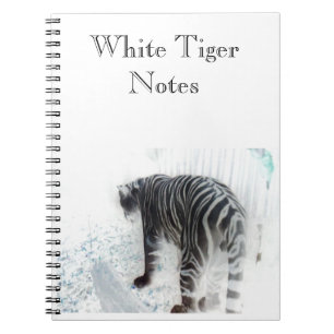 Witte tijger Wilde Dier Notitieboek