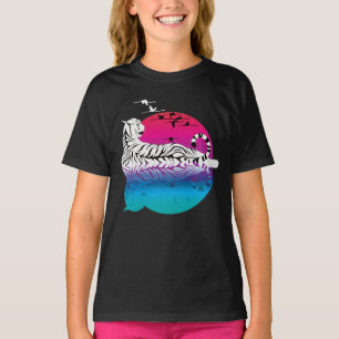 Witte Tijger Zonsondergang T-shirt
