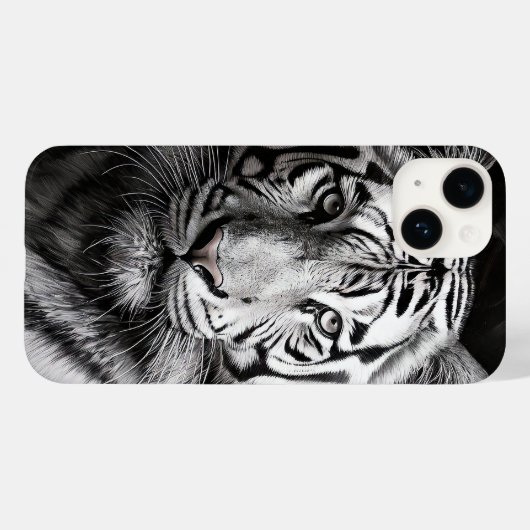 witte tijgerhoutskool Case-Mate iPhone case (Achterkant (horizontaal))