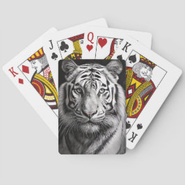 witte tijgerhoutskool pokerkaarten