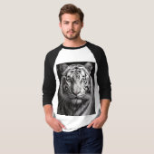 witte tijgerhoutskool t-shirt (Voorkant volledig)