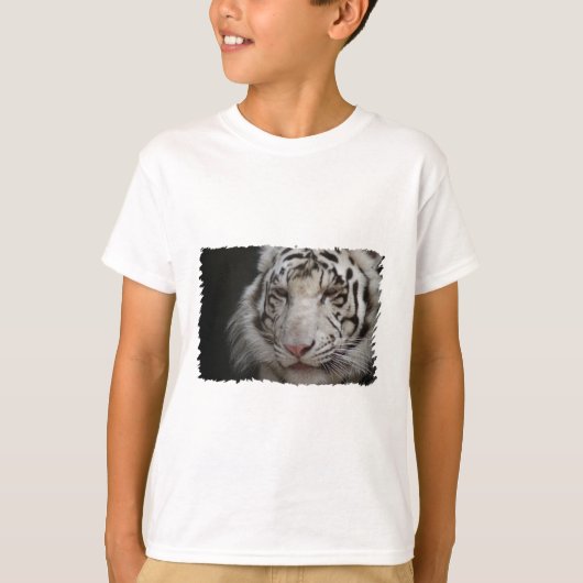 Witte tijgerkinderen t-shirt (Voorkant)