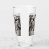 Witte Tijgerkop Wilde Schoonheid Glas (Links)