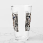 Witte Tijgerkop Wilde Schoonheid Glas (Rechts)