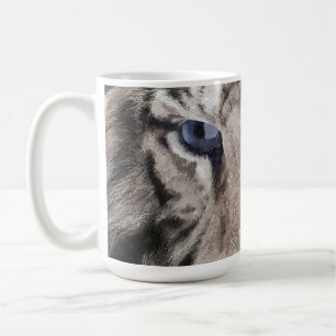 Witte Tijgerkop Wilde Schoonheid Koffiemok