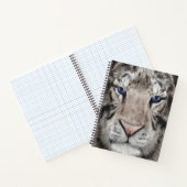 Witte Tijgerkop Wilde Schoonheid Notitieboek (Binnen)