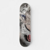 Witte Tijgerkop Wilde Schoonheid Persoonlijk Skateboard (Voorkant)