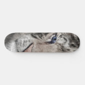 Witte Tijgerkop Wilde Schoonheid Persoonlijk Skateboard (Horizontaal)