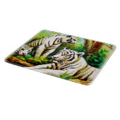 Witte tijgers in het Oerwoud. Bestel nu Snijplank (Hoek)