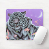 Witte tijgers muismat (Met muis)